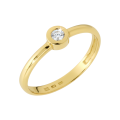 Zlatý dámsky prsteň DP-804