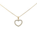 Zlatý prívesok srdiečko P-522