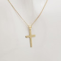 Zlatý prívesok krížik PK-304