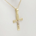 Zlatý prívesok krížik PK-36