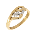 Zlatý dámsky prsteň DP-778