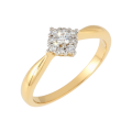 Zlatý dámsky prsteň DP-365