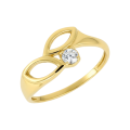 Zlatý dámsky prsteň DP-380