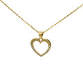 Zlatý prívesok srdiečko P-614
