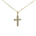 Zlatý prívesok krížik PK-386