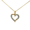 Zlatý prívesok srdiečko P-618