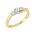 Zlatý dámsky prsteň DP-479