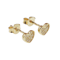 Zlaté náušnice s briliantmi KO021