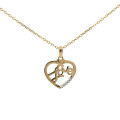 Zlatý prívesok srdiečko P-512