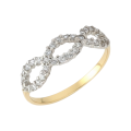 Zlatý dámsky prsteň DP-359