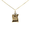 Zlatý prívesok panna P-230