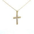 Zlatý prívesok krížik PK-377