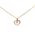 Zlatý prívesok srdce P-466