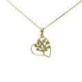 Zlatý prívesok srdce P-238