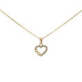 Zlatý prívesok srdiečko P-523 Zlatý prívesok srdiečko P-523