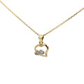 Zlatý prívesok srdiečko P-611