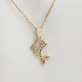 Zlatý prívesok delfín P-328