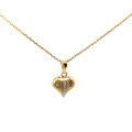 Zlatý prívesok srdiečko P-505