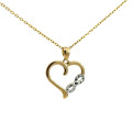 Zlatý prívesok srdiečko P-592 Zlatý prívesok srdiečko P-592