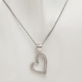Strieborný prívesok srdiečko PS-409