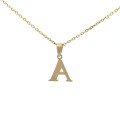 Zlatý prívesok písmeno A P-152