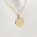 Zlatý prívesok srdiečko P-364